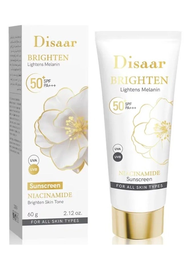 ديسار واقي من الشمس نياسيناميد لتفتيح لون البشرة بمعامل حماية من الشمس 50 - 60 جرام