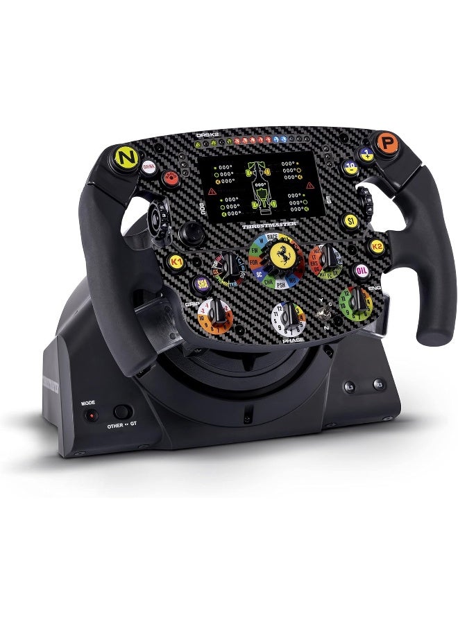 Thrustmaster Formula Wheel Add-On Ferrari SF1000 Edition, Replica Wheel, PC, PS4, PS5, Xbox One and Series X|S, Display and LED Dash, 100 Percent Carbon Fiber Faceplate, Licensed by Ferrari - Image 4