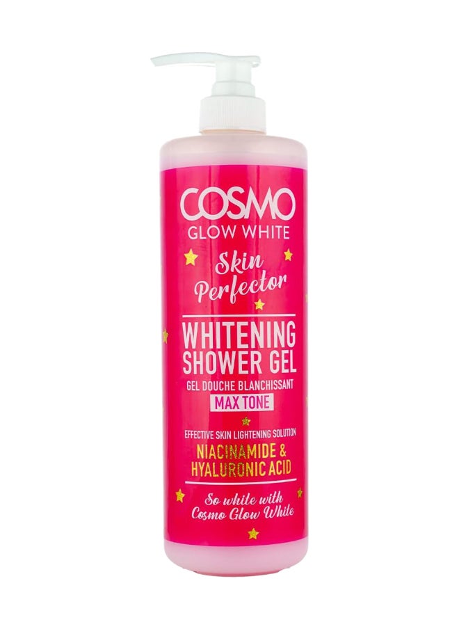 COSMO Cosmo Glow White Skin Perfector Whitening Shower Gel 1000ml, Effective Skin Lightening Solution, Niacinamide & Hyaluronic Acid, Cleanses & Moisturizes the Skin  - Image 1