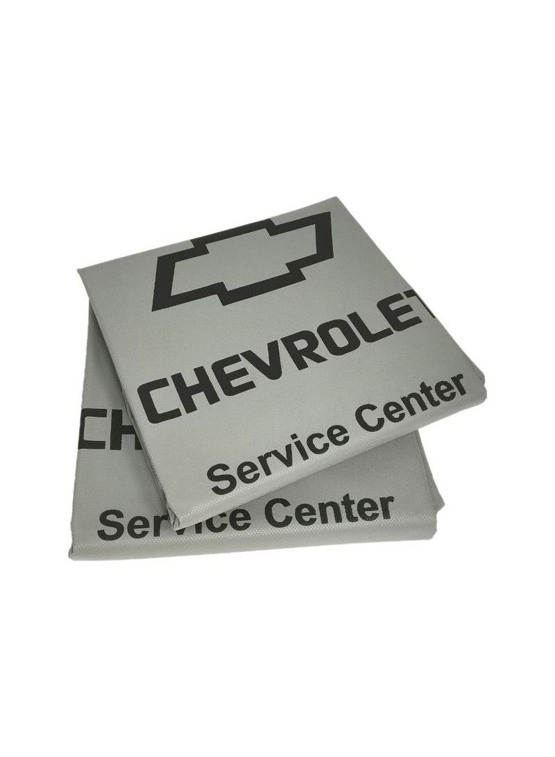 شيفروليه غطاء حماية عالمي لمقعد السيارة من الغبار والأوساخ ، حماية إضافية لمقعدك مجموعة قطعتين ، غطاء مقعد السيارة رمادي - Image 3