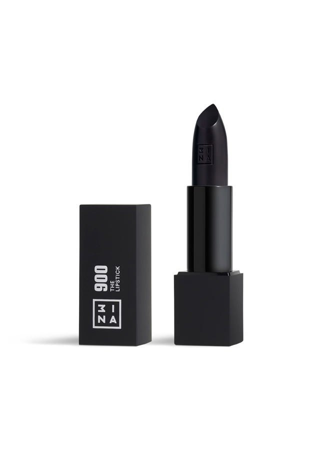 3INA أحمر الشفاه 900 بانثر بلاك - أحمر شفاه طويل الأمد، مقاوم للتلطخ، غير لامع للنساء والرجال - تركيبة نباتية، خالية من القسوة - مقاوم للماء، مرطب، مرطب - 0.11 أونصة - Image 1