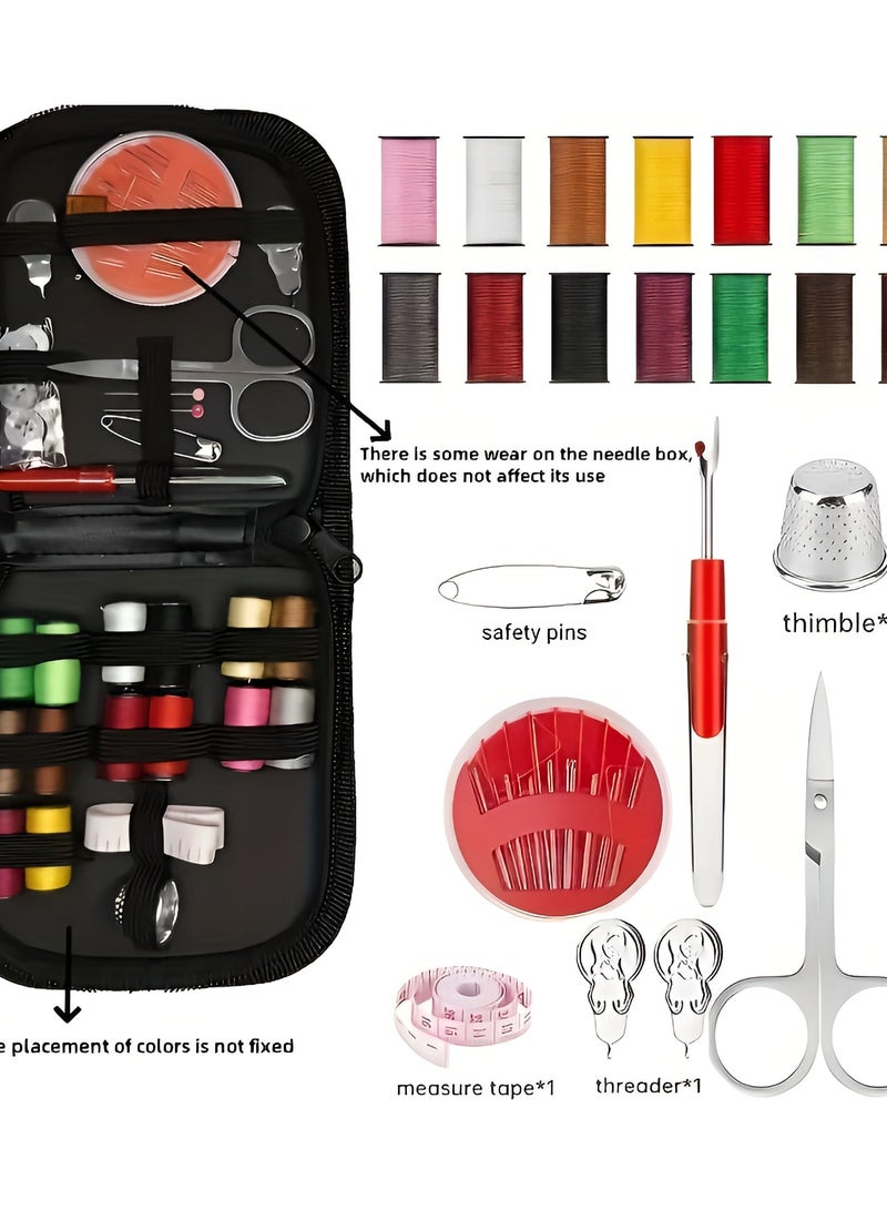 27-Piece Compact Sewing Kit – Mini Travel Repair Set with 24 Colorful Threads, Needles & Tools | Portable Stitching Kit for Home, Office & Travel | Ideal for Quick Fixes & DIY Projects  - Image 3