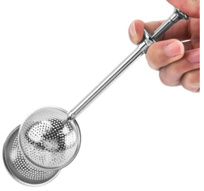 SHULABH CREATIVE Shulabhcreative Telescopic Tea Infuser Ball Shaped Long Handle Tea Infuser for Steeping Leaf Teas Flowers Herbs  - Image 2