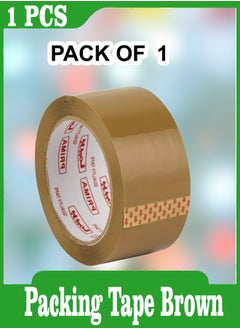 PRIMA Packing Tape Brown Strong Adhesive  48mm 100 Yards 92 Meter Long Each Pack Of 1  - Image 1