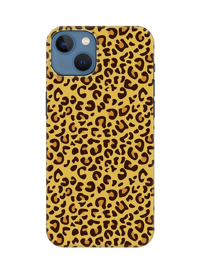 Case for Apple iPhone 14 Slim Snap Classic Series Mobile Cover Hard PC Shield Matte Finish Print - Leopard Skin Print