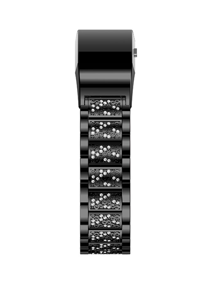 ISank Replacement Watch Bracelet For Fitbit Charge 2 Black  - Image 3