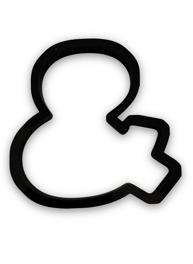 Bundle of Fun قطاعة بسكويت على شكل علامة العطف (&) ورمز بتصميم سهل الضغط (3.5 بوصة) - Image 1