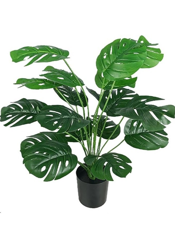 TYCOM Artificial Tree Fake Plants Fake Trees Faux Plants Indoor Realistic Plants for Office Home Room Store Decor Height 60 CM Monstera. 