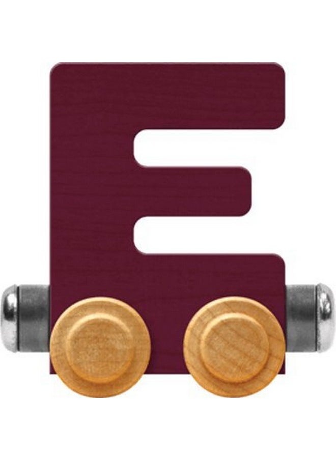 Maple Landmark Nametrains Bright Letter Car E Made In Usa (Purple)  - Image 1