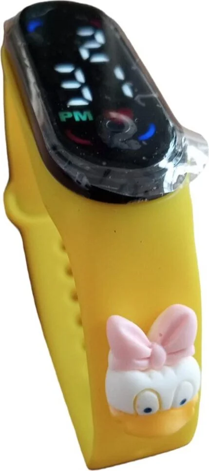 دي زي سي كوزنلر أفم Dzc Cousins ​​Avm Donald Duck LED Touch Screen Digital Children's and Teenagers' Wristwatch with Duck Figure (They Are Not Smart)