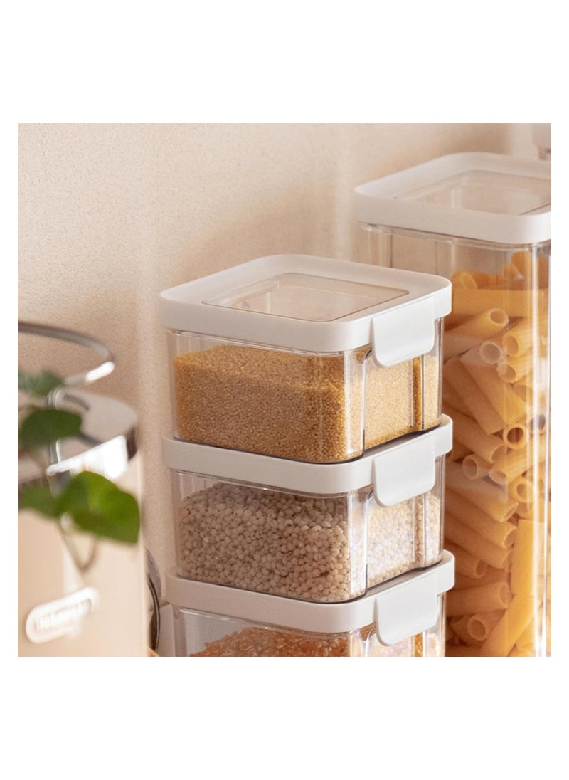 KASTWAVE Airtight Food Storage Containers, 2 Pac 460ml/15oz Thick Plastic Containers with Lids, Subpackage Fresh-keeping Box, BPA-Free & Stackable for Kitchen Pantry Storage Snack, Cookies, Sugar  - Image 4