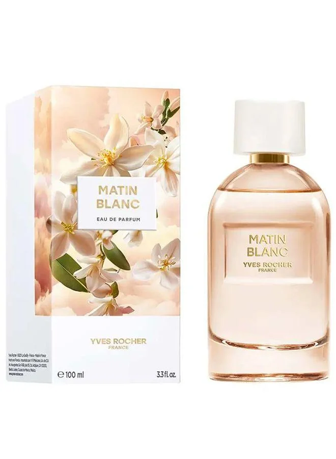 Yves Rocher 100 ml Matin Blanc Eau De Parfum Matin Blanc     Spray Bottle 100Ml for Women | Best Price UAE