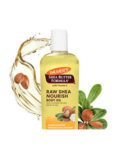 Palmer's Shea Formula Raw Shea Body Oil with Vitamin E, Deep Body Moisturizer to Soothe & Nourish Dry, Sensitive & Eczema-Prone Skin, 8.5 oz