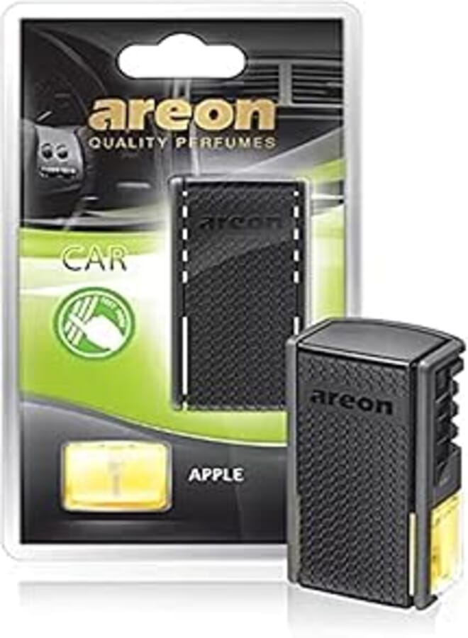 AREON ACB03 Car Air Freshener Vent Clip Car Perfume Luxury and Elegant 0.27 oz, Apple Scent