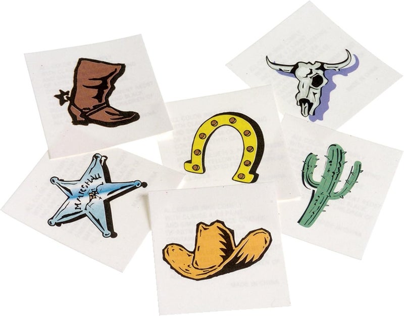 U.S. Toy U.S. Toy US Toy Western Temporary Tattoos 