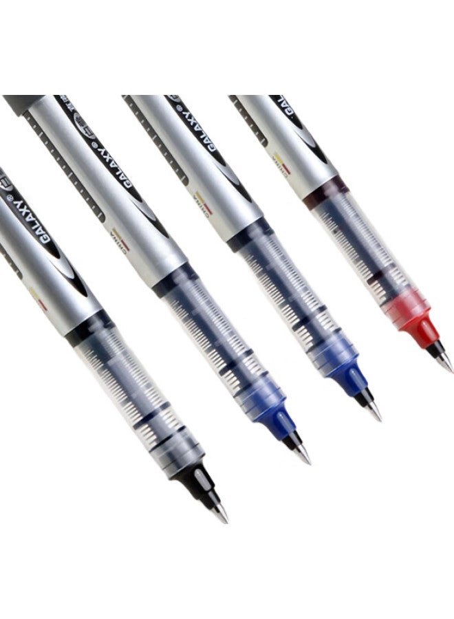 Snowhite Pvr-155 High-Quality Direct Liquid Rollerball Pen, Bullet-Shaped, For Students, Gel Pen, Signature Pen, Exam-Specific Pen, Super Writing, 0.5Mm, Blue, 12 Pens/Box - Image 3