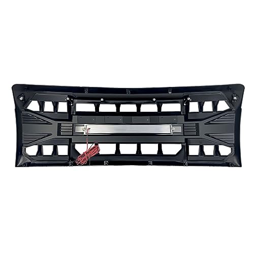 MEGAIE Front Grill Replacement for F150 2009-2014, Glossy Black Front Bumper Grille w/Off-Road Lights - Image 4
