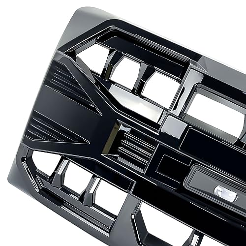 MEGAIE Front Grill Replacement for F150 2009-2014, Glossy Black Front Bumper Grille w/Off-Road Lights - Image 5
