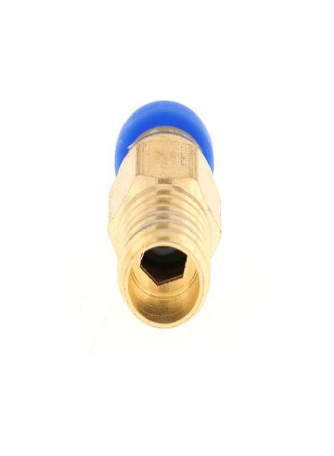HOSEMART وصلات أنابيب هوائية من نوع الدفع المستقيم من نوع BSP ذات خيط ذكري من HOSEMART بقطر خارجي 16 مم × 3/8 بوصة (عبوة من 5 قطع) - Image 2