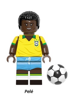 4-Piece Football Star Series Characters Mini Action Figures Set, High Quality Mini Figures Series Stitching Toys Playsets for Collectors and Kids (Neymar/Messi/Mbappe/Pele) - pzsku/Z23502F1EE190995F4253Z/45/_/1692977879/65d1c2af-a7dd-44c9-b102-43824a838ef1