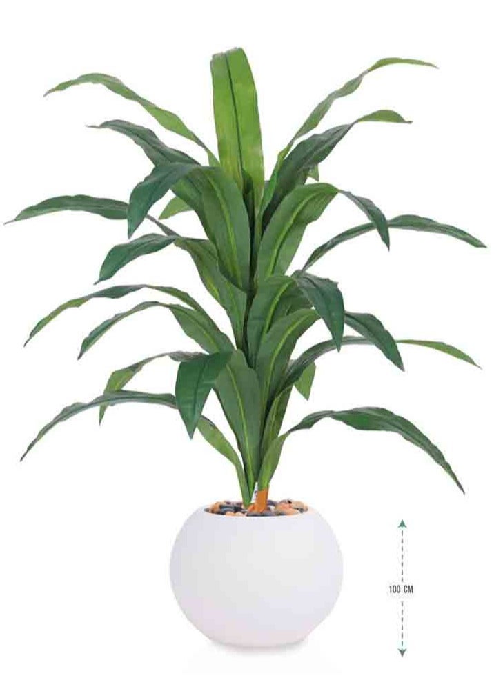 An artificial tree simulating a rhubarb plant, with a height of 105 cm