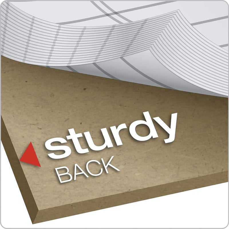 TOPS 8.5 x 11 Legal Pads, 6 Pack, Prism Brand, 2 Gray/2 Blue/2 Purple, Wide Ruled, 50 Sheets Per Writing Pad, Made in the USA (63116) - Image 5