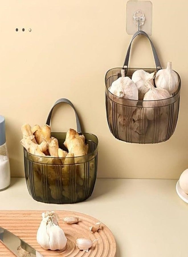Apidian Multifunctional Hanging Storage Basket – Wall-Mounted Organizer for Bathroom, Kitchen, Laundry Room, Onion, Garlic, and Ginger Storage - Image 4