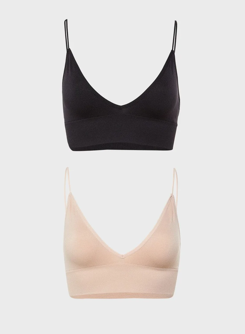 Cotton On Body 2 Pack Longline Bra Set