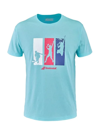 Babolat Babolat Padel Tshirt Padel-6Ms23441-4096, Color - Blue, (French Brand)
