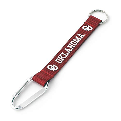 aminco NCAA Oklahoma Sooners Carabiner Lanyard Keychain - Image 1