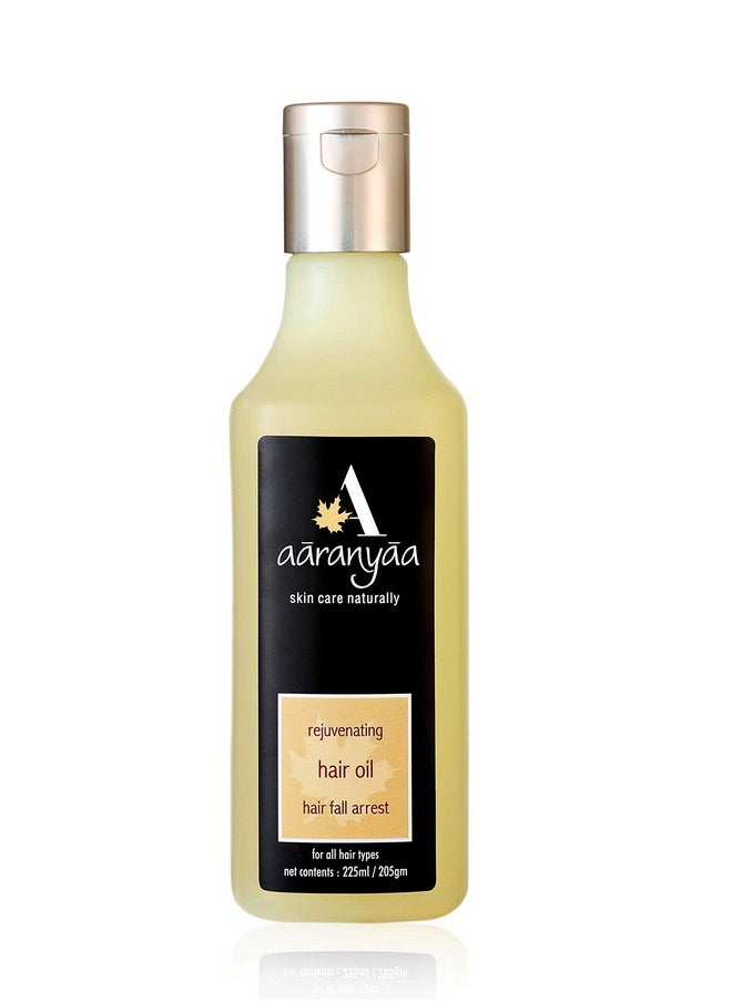 Aaranyaa Rejuvenating Hair Oil For Hair Fall Dandruff Control And Hair Growth With Argan Oil, Amla And Coconut Oil | Strong, Long And Thick Hair -225 Ml - Mineral & Paraben Oil  - Image 1