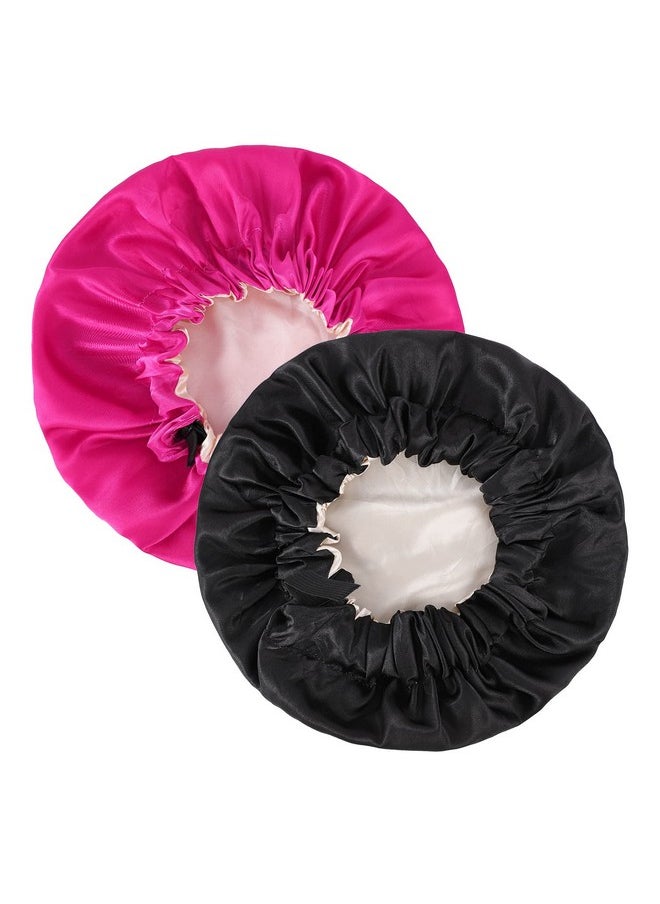 WSICSE - 2 Pcs Baby Kids Bonnets Adjustable Bonnet For Kids Toddler Double Layer Satin Bonnet For Sleeping - Image 1
