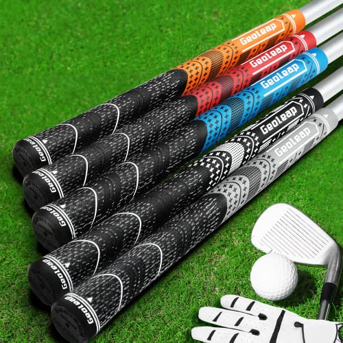 Geoleap Golf Grips Set of 13- Grips with Tapes and Grips with All Repair Kits for Choice,Hybrid Golf Club Grips,Standard/Midsize,All Weather Contral, High Feedback & Traction. (Standard, Blue-Pro - Image 4