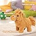 Easfan Walking Pony Toy Plush Interactive Pony with Sound Tail Wagging Stuffed Animal Christmas Birthday Gifts for Kids Toddlers - Image 4