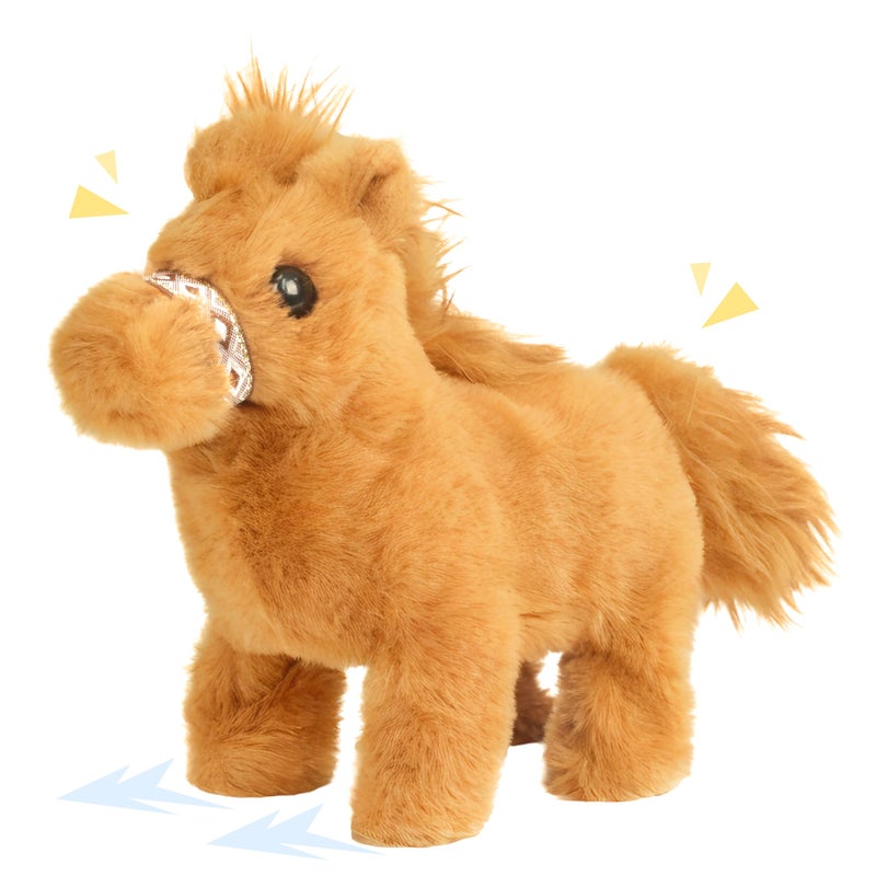 Easfan Walking Pony Toy Plush Interactive Pony with Sound Tail Wagging Stuffed Animal Christmas Birthday Gifts for Kids Toddlers - Image 3