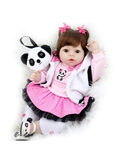 Aori Aori Reborn Baby Dolls - Realistic Baby Doll 22 inch Lifelike Newborn Baby Girl Doll with Panda Theme Gift Set  - Image 2