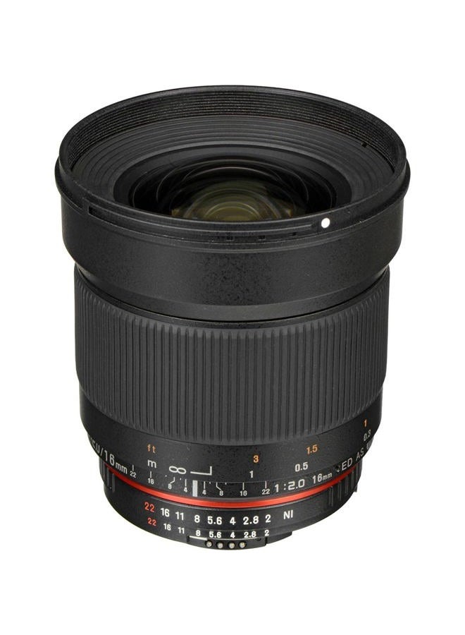 Rokinon 16mm F/2.0 ED AS UMC CS Lens for Nikon F Mount Cameras  - Image 2