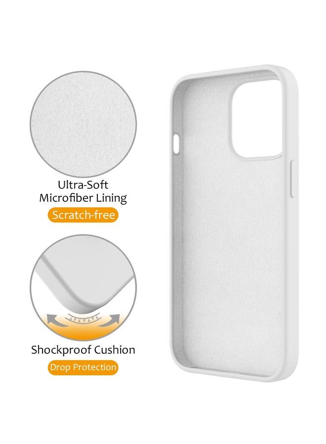 زبون جراب لهاتف iPhone 13 Pro Max مصنوع من السيليكون السائل المغناطيسي MagSafe مع حامل حلقي - Image 4