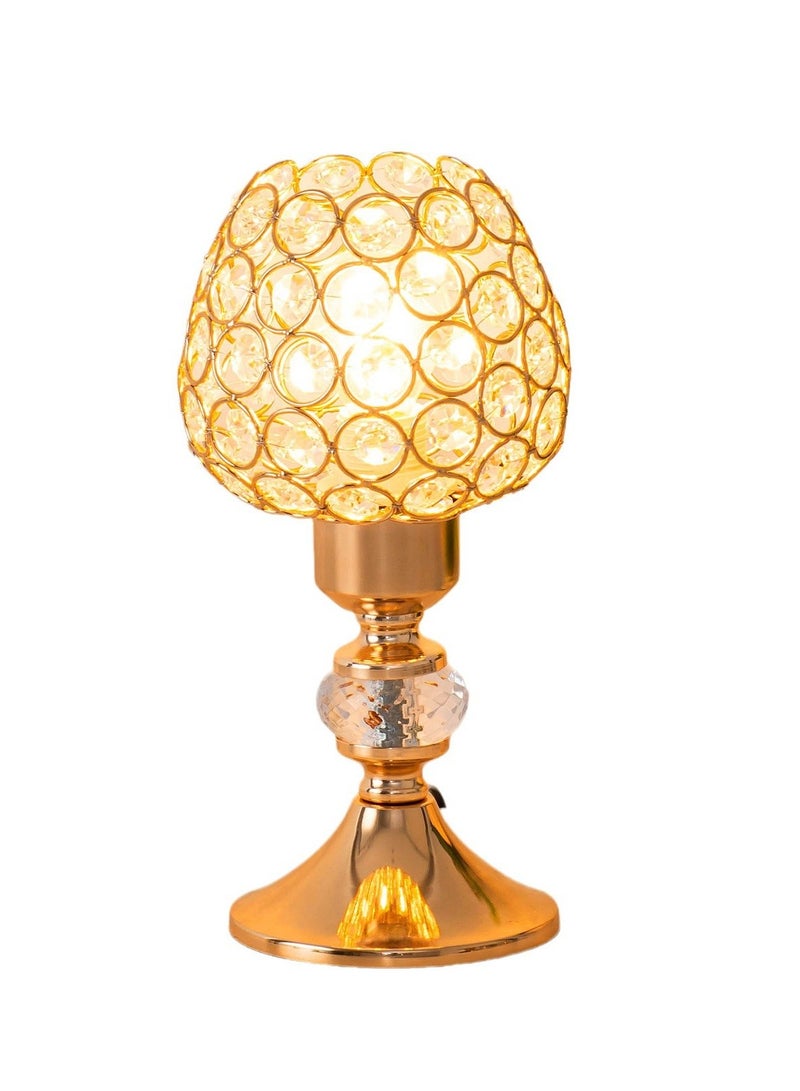 Light luxury bedside USB crystal table lamp - Image 1