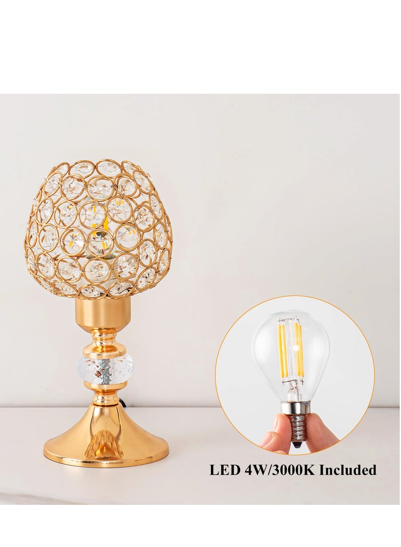 Light luxury bedside USB crystal table lamp - Image 3