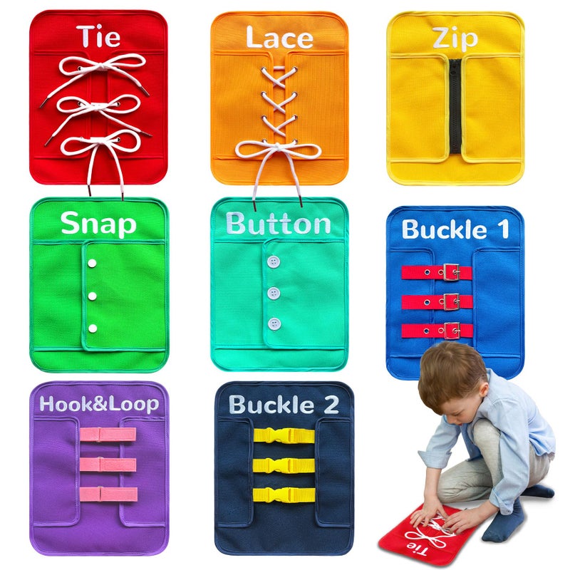 Creatoy Montessori Fine Motor Toys for Toddlers Basic Life Skills Early Learning Sensory Toys for 2 3 4 5 Year Old Xmas Gifts Learn to Dress Preschool Homeschool Kindergarten Must Haves - Image 3