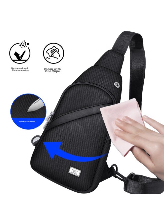 Septwolves Chest Bag, Men's Casual Crossbody Bag, Shoulder Bag, Canvas Bag, Outdoor Waist Pack, Chest Pack, Travel Backpack - Image 5