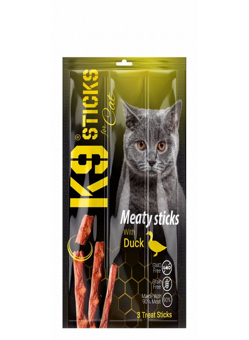 K9 Cat Treat Sticks with Duck – 3 sticks