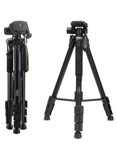 Camera Tripod with Travel Bag Cell Phone Tripod with Wireless Remote and Phone Holder Compatible with All Cameras Cell Phones Projector Webcam Spotting Scopes