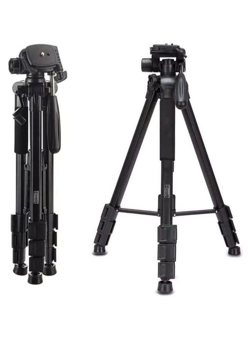 Camera Tripod with Travel Bag Cell Phone Tripod with Wireless Remote and Phone Holder Compatible with All Cameras Cell Phones Projector Webcam Spotting Scopes