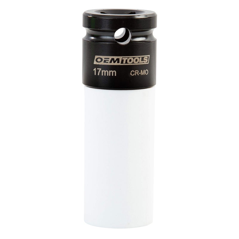 OEMTOOLS OEMTOOLS 24469 1/2 Inch Drive 17mm Flower Lug Bolt Impact Socket for Mercedes Wheel Nuts, Protective Non-Marring Metric Lug Nut Socket, Convex Lug Nut Tool - Image 2