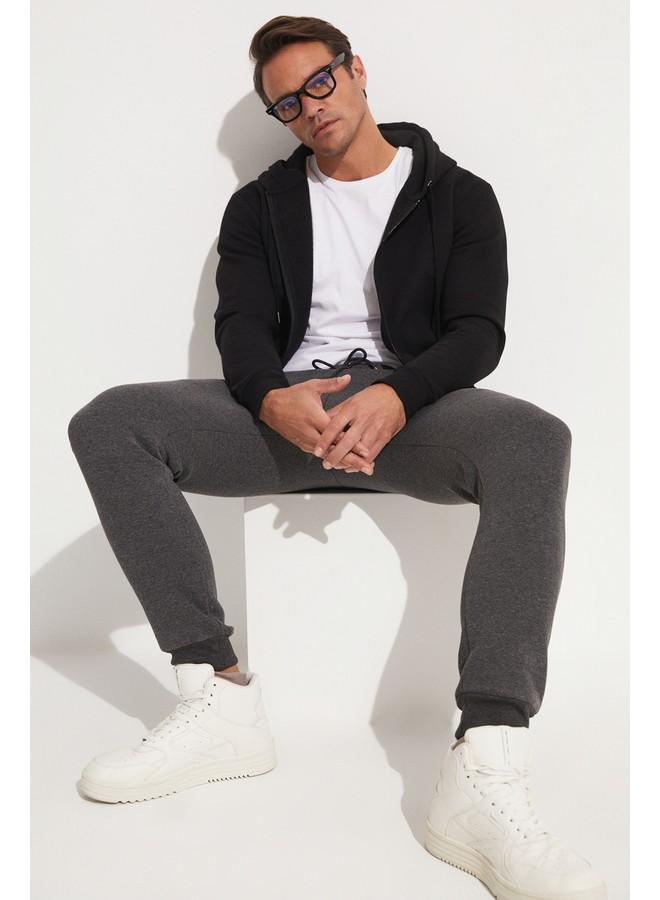 June Men Shirred Sweatpant Anthracite - Image 4