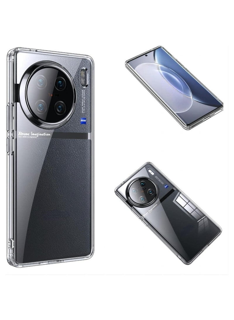 Case Compatible with Vivo X90 Pro Plus Slim Cover Hard PC Bumper Shell,Frosted Translucent Case - Image 1