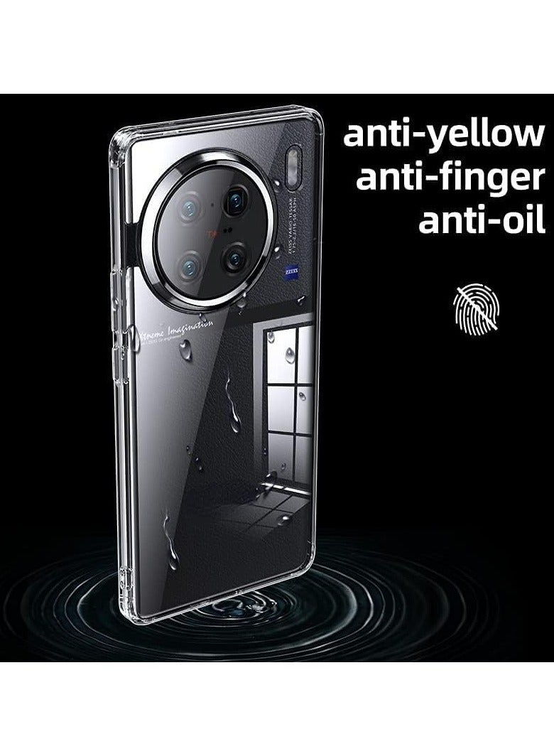 Case Compatible with Vivo X90 Pro Plus Slim Cover Hard PC Bumper Shell,Frosted Translucent Case - Image 4