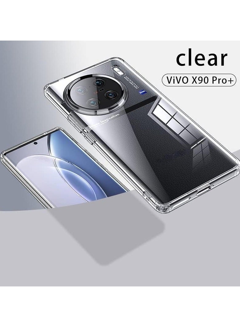 Case Compatible with Vivo X90 Pro Plus Slim Cover Hard PC Bumper Shell,Frosted Translucent Case - Image 2